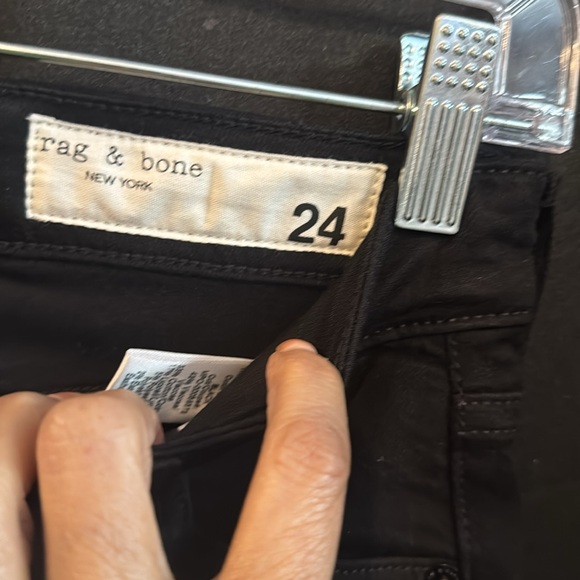 Rag & Bone The Nina Black Denim Jeans size 24 - Picture 3 of 7